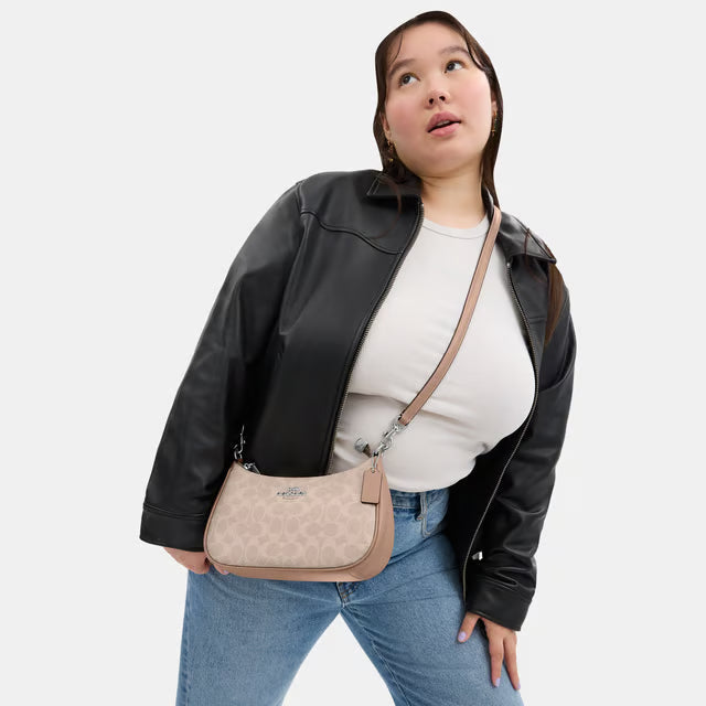 Coach Teri Shoulder Bag - Brown & Beige
